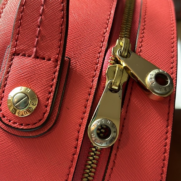 Henri bendel women backpack  with dust bag pink leather used - Picture 16 of 16